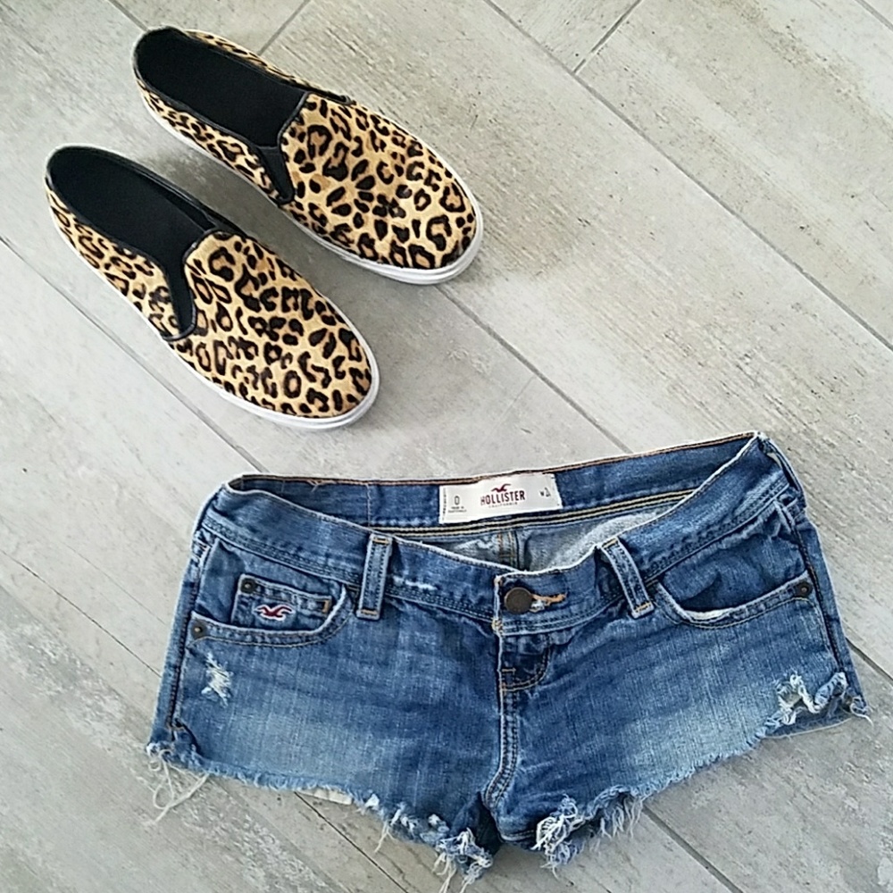 Hollister denim short shorts